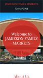 Mobile Screenshot of jamiesonfamilymarkets.com